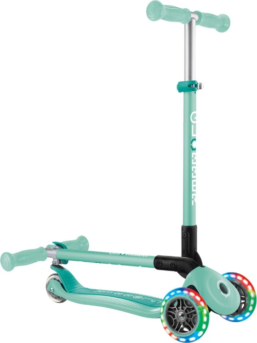 Globber Primo Foldable Lights Kickboard mint