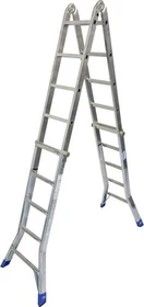 Krause Stabilo Profi 3-tlg. Teleskop-Mehrzweckleiter, 4x 5 Stufen