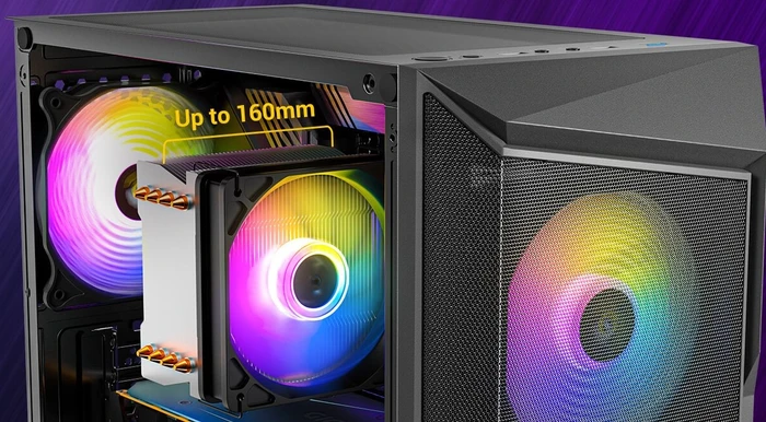 Antec AX61 Elite, schwarz, Glasfenster
