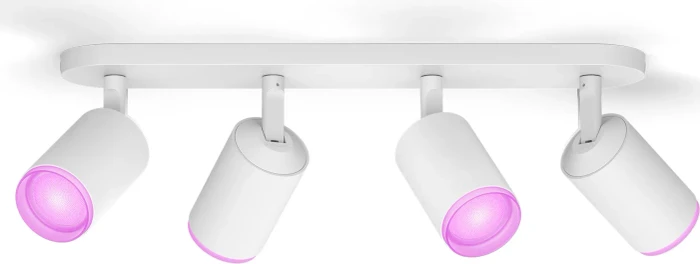 Philips Hue White and Color Ambiance Fugato Spot 4-flammig weiß