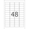 Herma Typenschildetiketten Special, 45.7x21.2mm, wetterfest, silber, matt, 25 Blatt (1200 Etiketten) Vorschaubild
