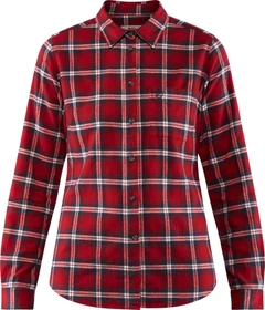 Fjällräven Övik Flannel Hemd langarm deep red (Damen)