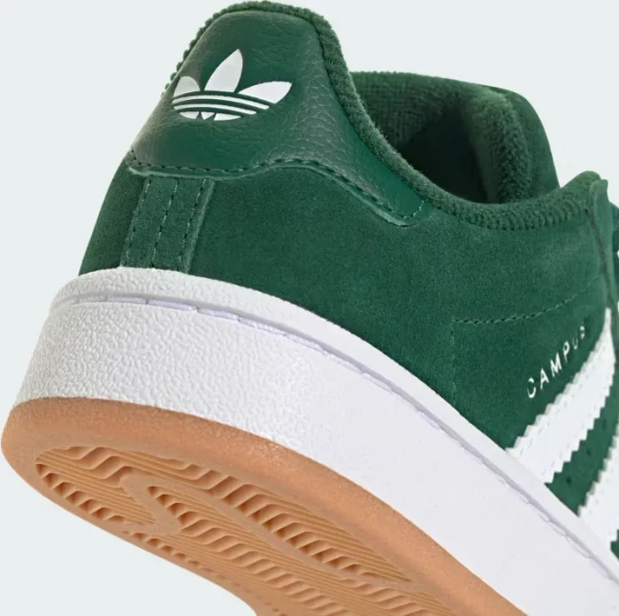 adidas Campus 00s Elastic Lace dark green/cloud white/gum (Junior)