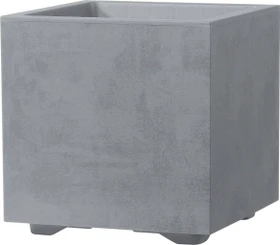Deroma Millennium R Cube Blumentopf 25x25cm Ash Grey
