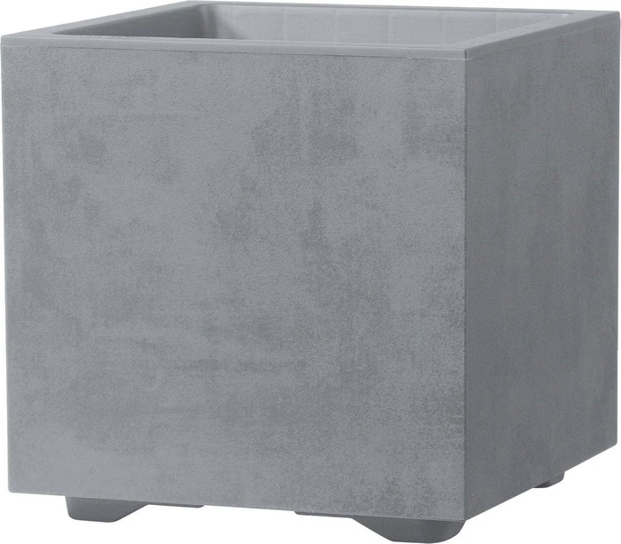 Deroma Millennium R Cube Blumentopf 25x25cm Ash Grey
