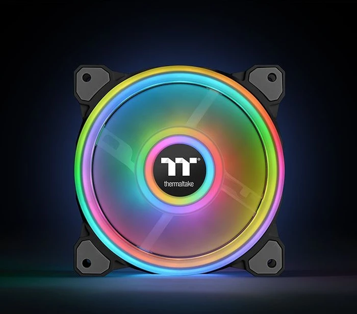 Thermaltake Riing Quad 14 RGB Radiator Fan TT Premium Edition schwarz, 140mm