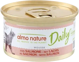 almo nature Daily Cats, Mousse mit Lachs, 510g (6x 85g)