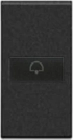 Bticino LivingLight Axial-Wippe Glocke 1-modulig, anthrazit