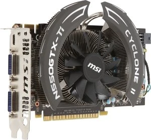 MSI GeForce GTX 550 Ti, N550GTX-Ti Cyclone II, 1GB GDDR5, 2x DVI, Mini HDMI