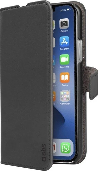 SBS Mobile Book Case Wallet für Apple iPhone 13 Pro schwarz