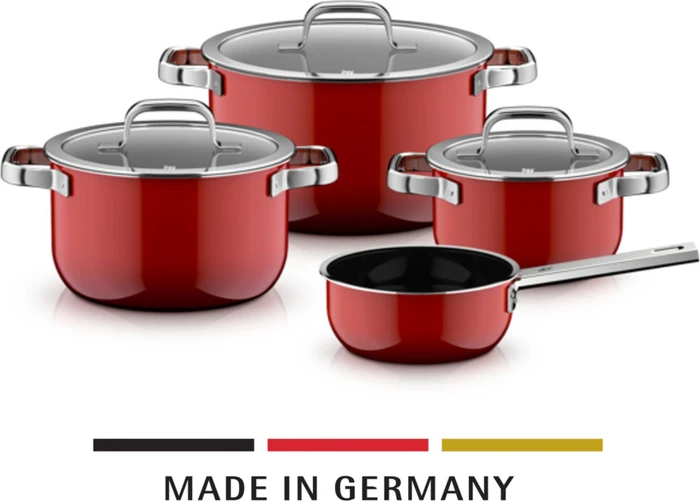WMF Fusiontec Mineral Pro Kochtopf-Set passion red, 4-tlg.