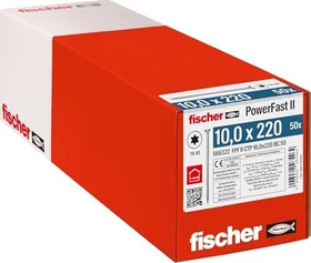 fischer PowerFast FPF II CTP T40 10x220 BC 50 Holzbauschraube, 10x220mm, 50 Stück