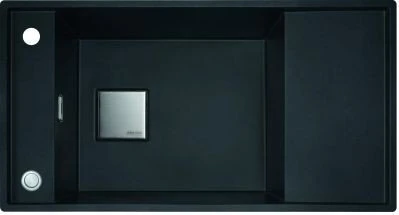 Franke Fresno FSG 211 Becken reversibel mit Ablauffernbedienung onyx
