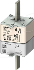 Siemens NH-Sicherungseinsatz 3NA COM mit Messfunktion Baugroesse 2 In 200A Un 400V Betriebsklasse gG mit Elektronikmodul spannungsführenden Grifflaschen und Stirnkennmelder
