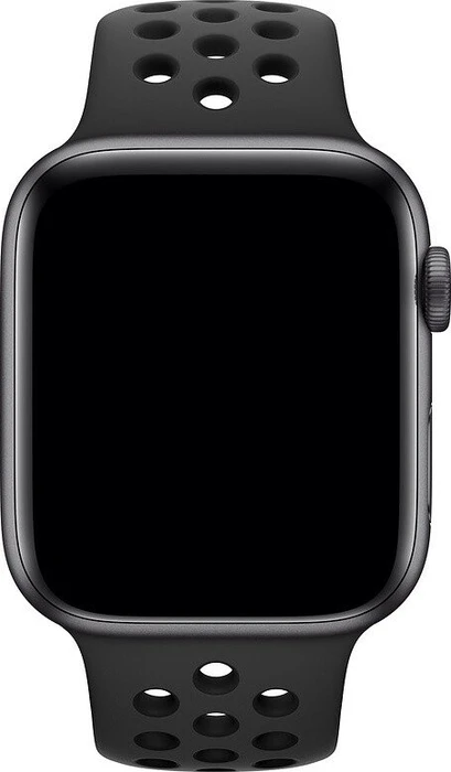 Apple Nike Sportarmband S/M und M/L für Apple Watch 44mm anthrazit/schwarz