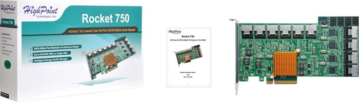 HighPoint Rocket 750, PCIe 2.0 x8