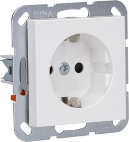Gira SCHUKO-Steckdose 16A 250V, reinweiß
