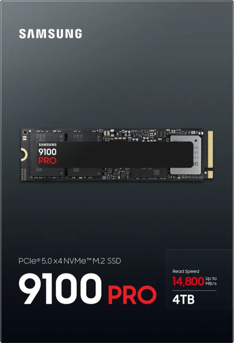 Samsung SSD 9100 PRO 4TB, M.2 2280 / M-Key / PCIe 5.0 x4