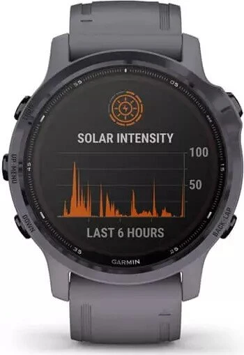 Garmin Fenix 6S Pro Solar amethyst steel/shale grey