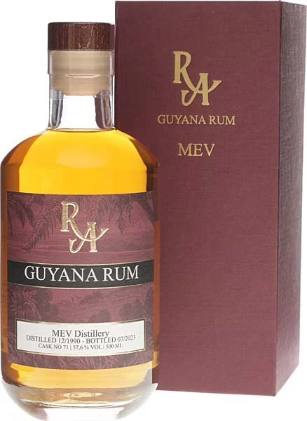 Rum Artesanal Guyana 1990 MEV Distillery 500ml