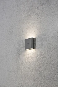 Konstsmide Chieri LED 11cm Wandleuchte 2-flammig anthrazit