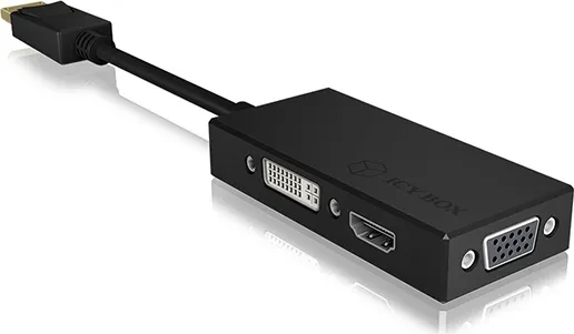 RaidSonic Icy Box IB-AC1031 DisplayPort 1.2 auf HDMI/DVI/VGA Adapter
