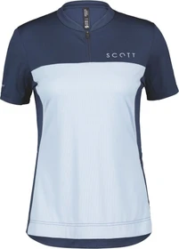 Scott Trail Flow Zip Trikot kurzarm midnight blue/glace blue (Damen)