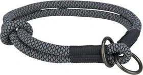 Trixie Soft Rope Zug-Stopp-Halsband, L, Schwarz/Grau