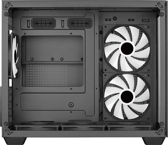 AeroCool Dryft Mini [V1], Lüfter LED Fixed RGB, Glasfenster