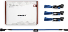Noctua NA-SEC1 chromax.blue, 4-Pin Verlängerung, sleeved, 30cm, blau, 3er-Pack