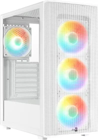 AeroCool Designer [V2] White, weiß, Glasfenster