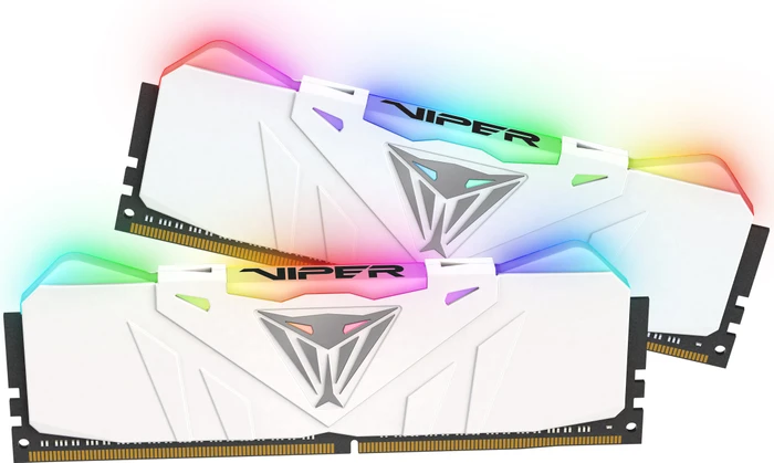 Patriot Viper RGB weiß UDIMM 16GB Kit, DDR4-2666, CL15-17-17-35, 1RX8