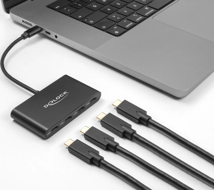 DeLOCK USB-Hub, 4x USB-C 3.1, USB-C 3.1 [Stecker]