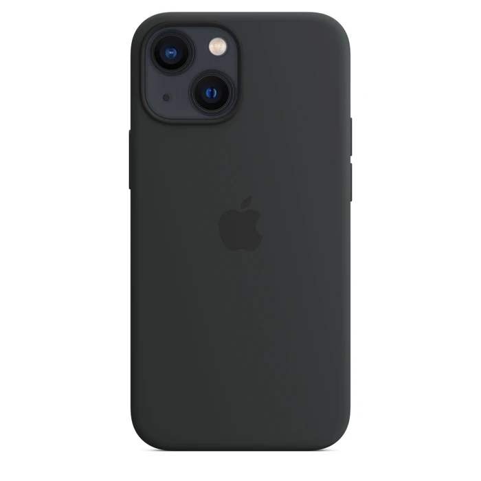 Apple Silikon Case mit MagSafe für iPhone 13 Mini Mitternacht