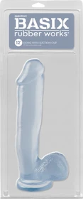 Pipedream Basix 12" Suction Cup clear