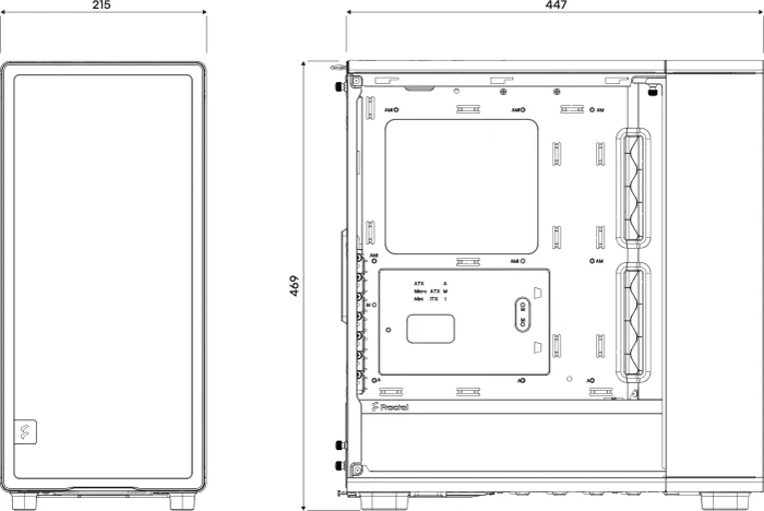 Fractal Design Epoch White TG Clear, Glasfenster