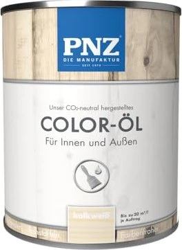 PNZ Coloröl Natur-Holzfarbe kalkweiß, 750ml