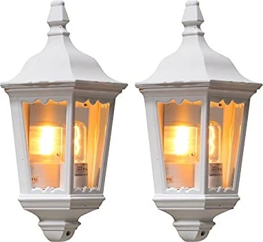 Konstsmide Firenze Halbschale 25cm Wandleuchte weiß
