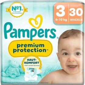 Pampers Premium Protection Gr.3 Einwegwindel, 6-10kg,    30 Stück
