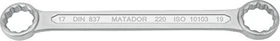 Matador 0220 Doppelringschlüssel, 17/19x185mm