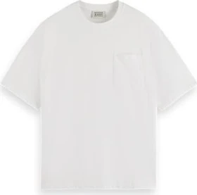 Scotch & Soda Core Logo Pocket T-Shirt kurzarm weiß (Herren)