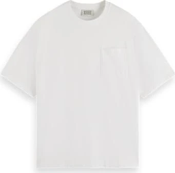 Scotch & Soda Core Logo Pocket T-Shirt kurzarm weiß (Herren)