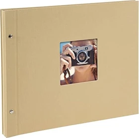 Goldbuch Schraubalbum Bella Vista 39x31 schwarze Seiten beige