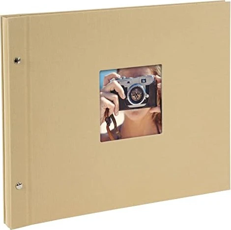 Goldbuch Schraubalbum Bella Vista 39x31 schwarze Seiten beige