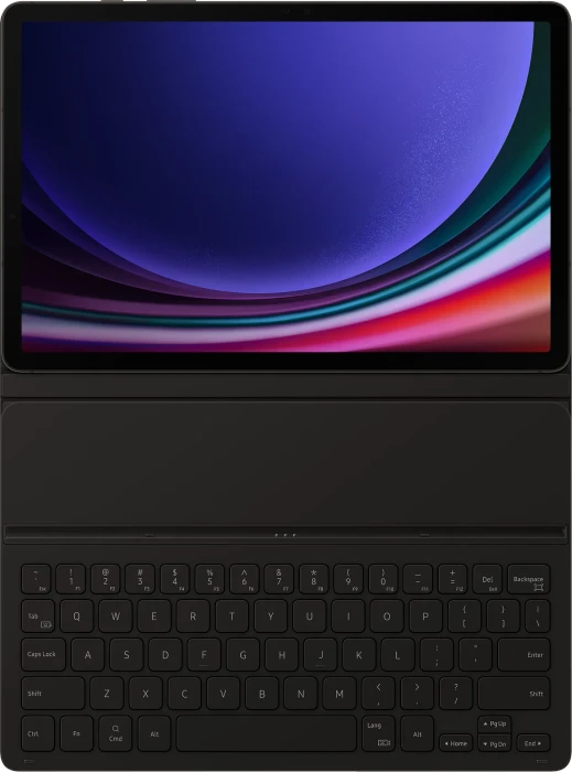 Samsung EF-DX710 Book Cover Keyboard Slim für Galaxy Tab S9 / S9 FE, schwarz, DE