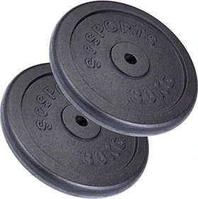 ScSports Gusseisen Hantelscheibe 2x 30kg