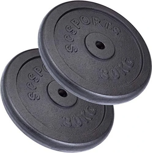 ScSports Gusseisen Hantelscheibe 2x 30kg