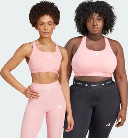 adidas TECHFIT Medium-Support Sport-BH semi pink spark (Damen)