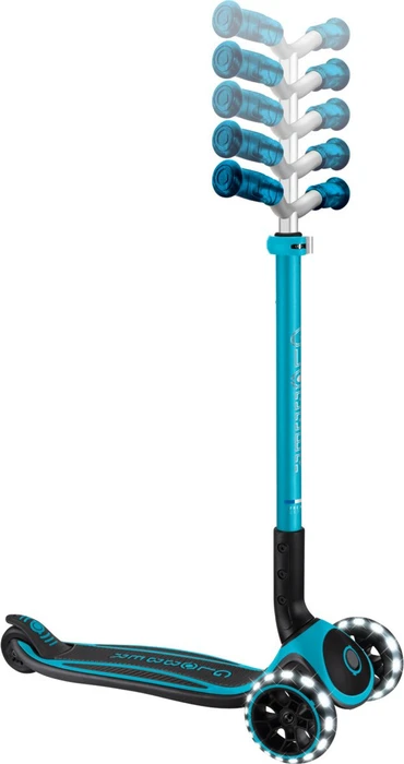 Globber Ace Lights Kickboard aqua