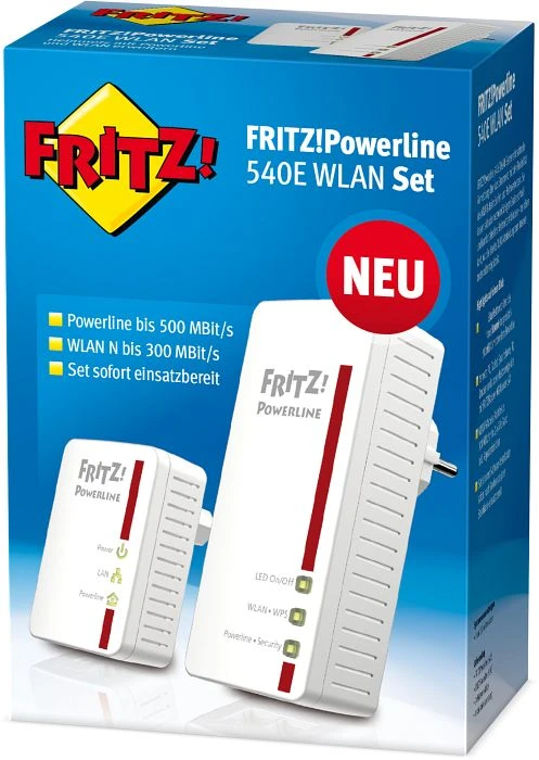 FRITZ! FRITZ!Powerline 540E Set, 2er-Bundle